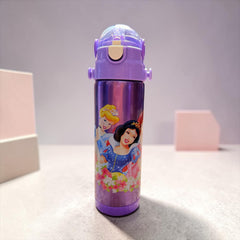 Princess Purple Stainless Steel Water Bottle 500ml