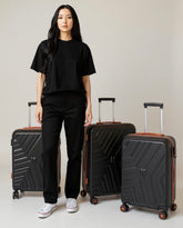 it Travel Suitcase Fibre Black