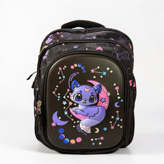 3D Cat Themed School Bag for KG & 1