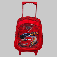 Car Theme School Trolley Bag for Grade KG and 1