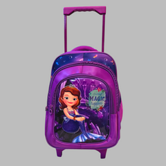 Sofia Theme School Trolley Bag for Grade KG and 1