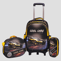 Car School Trolley Bag Set For Grade 1 & 2