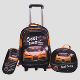 Car School Trolley Bag Set for Grade 1 & 2