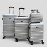FlyStar Travel Suitcase Fibre Silver
