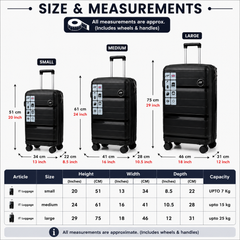 It Travel Luggage Suitcase Polypropylene