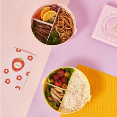 Kids Lunch Box Donut Yellow