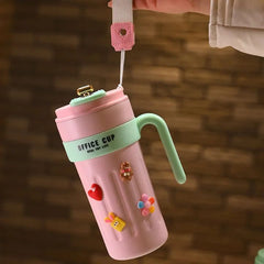 Smart Temperature Display Thermos Mug – 650ml Stainless Steel Office Travel Mug