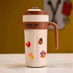 Smart Temperature Display Thermos Mug – 650ml Stainless Steel Office Travel Mug