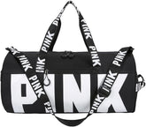 Pink Gym Bag Cute Duffle Bag Travel Tote Bag for Swim Sports Gym Travel Bag