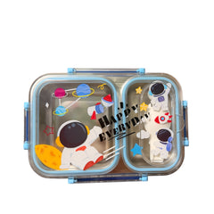 SpaceMan stainless Metal Lunch Box By
