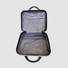 Grey 3-Piece Travel Vanity Box Set – Unbreakable Fiber Beauty & Makeup Case"