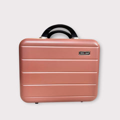Pink 3-Piece Travel Vanity Box Set – Unbreakable Fiber Beauty & Makeup Case