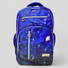 Blue Galaxy School Bag For Grade (6 to 10)