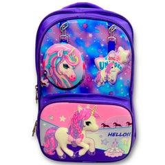 Unicorn School Bag for Grade 3, 4 & 5 (18 inches)