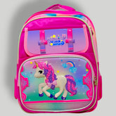 Unicorn Theme School Bag For Grade 1