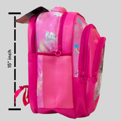 Unicorn Theme D-2 School Bag For Grade KG & 1