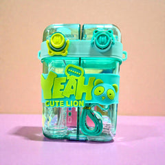 Hydro Duo – Double Chamber Water Bottle with Straw