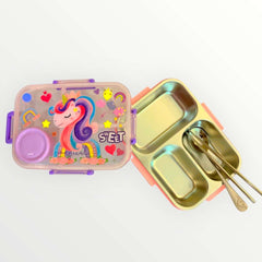 Unicorn 750ML stainless Metal Lunch Box By Vest