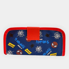 Spiderman Themed Two Zipper Stationery Pouch
