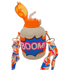 Orange Boom Stainless Steel Water Bottle 520ml