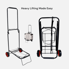 Heavy-Duty Folding Travel Trolley – StrongCart Pro for Water Bottles & Luggage