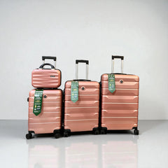 Delseey Travel Suitcase Fibre Pink