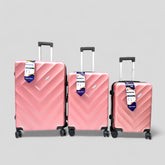 Travel Suitcase Fibre Pink