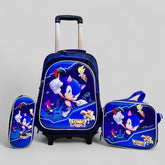 Sonic School Trolley School Bag Set For Grade (1 to 3) Detachable