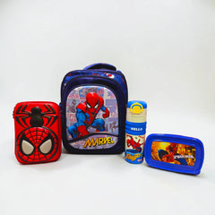 Spiderman Theme School Bag Set For Grade KG to 1