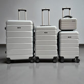 FlyStar Travel Suitcase Fibre Silver