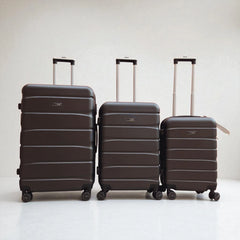 FlyStar Travel Suitcase Fibre Grey