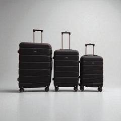 FlyStar Travel Suitcase Fiber BLACk