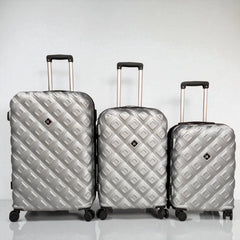 It travel Luggage Suitcase Silver Grey