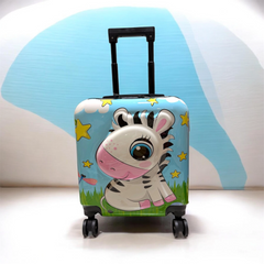 Zebra 3D Square Luggage