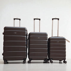 FlyStar Travel Suitcase Fibre Grey