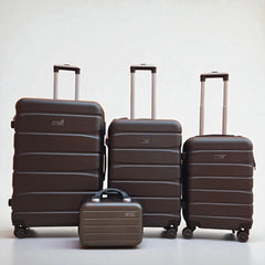 FlyStar Travel Suitcase Fibre Grey