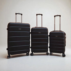 FlyStar Travel Suitcase Fiber BLACk