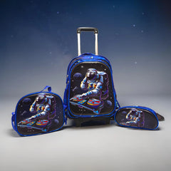 Spaceman School Trolley Bag Set for Grade 1 to 3