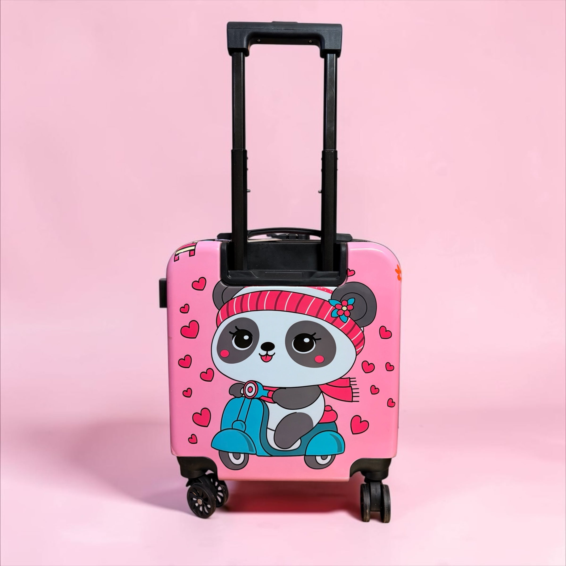 Pink Panda 3D Square Luggage