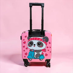 Pink Panda 3D Square Luggage