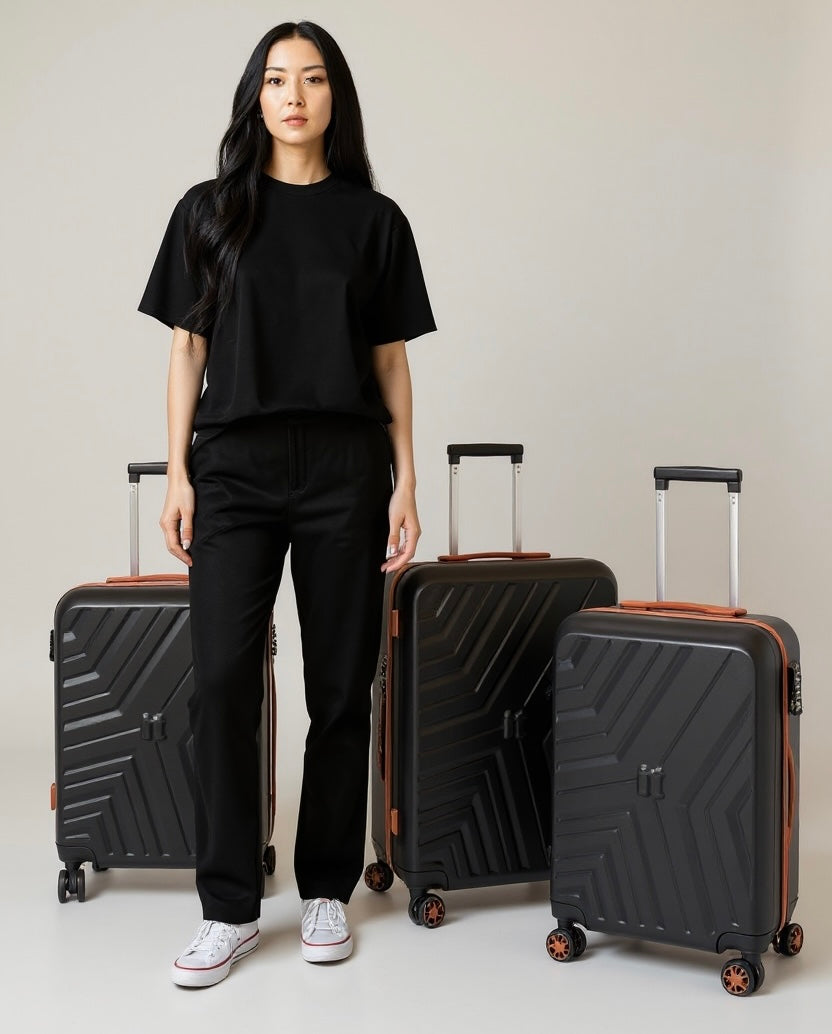it Travel Suitcase Fibre Black