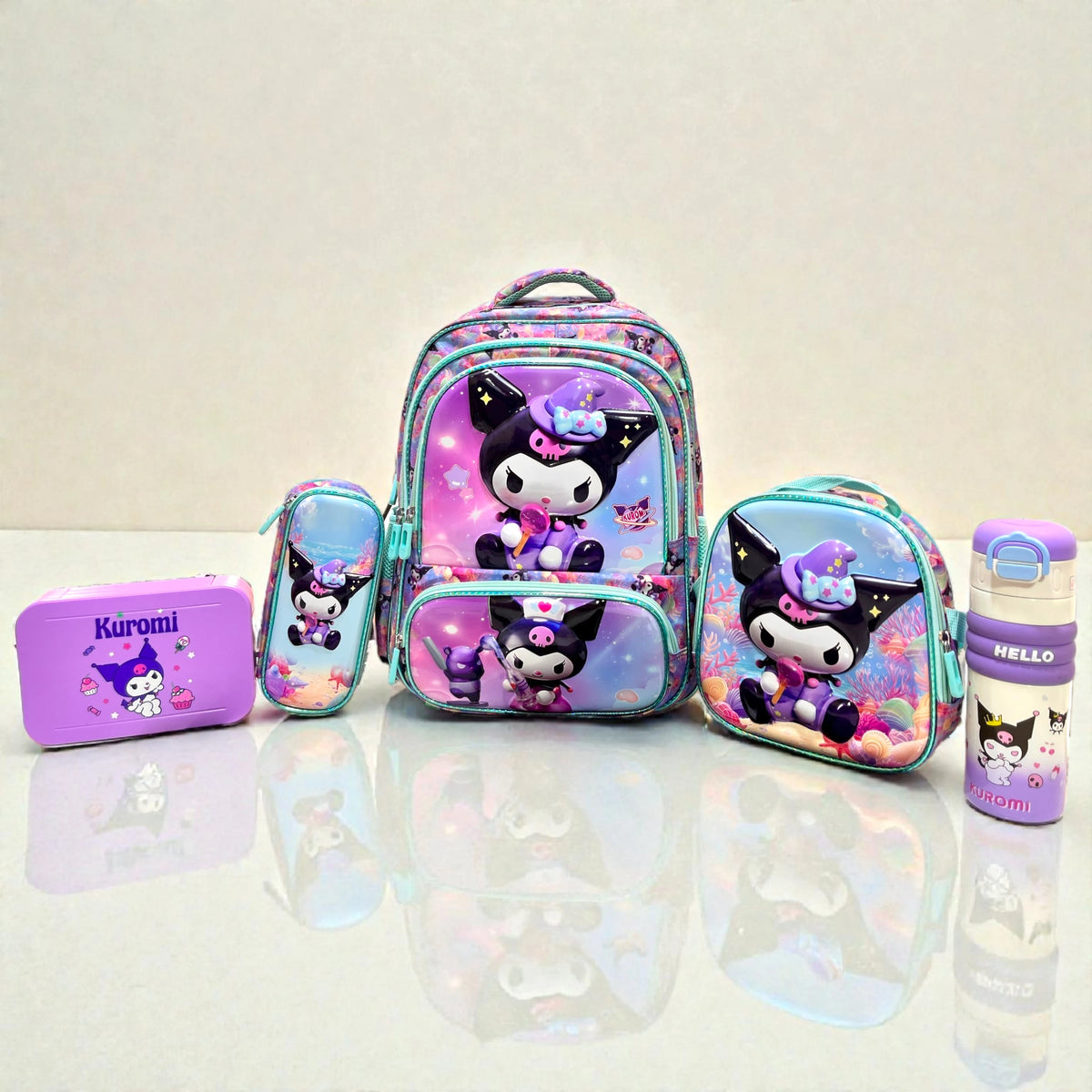 Kuromi School Bag Set For Grade 1 to 3
