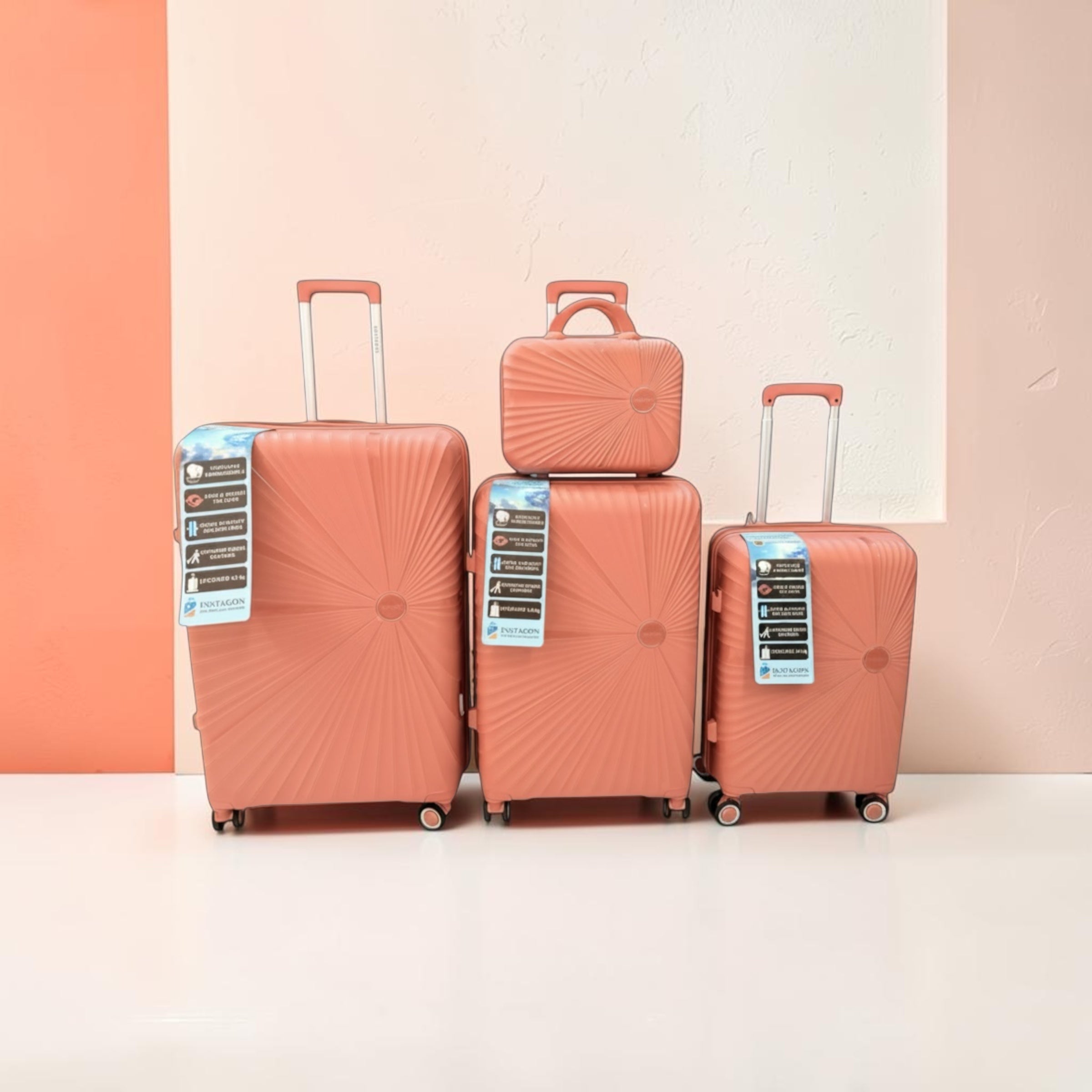 Instagon Travel Suitcase Fibre