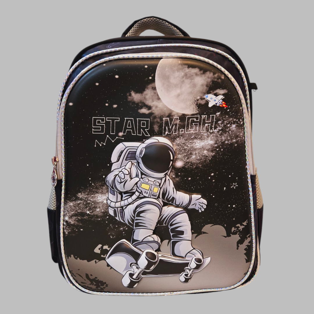 Astronaut Adventure 16-Inch School Bag Set with Detachable Trolley & 3-Piece Lunch Bag