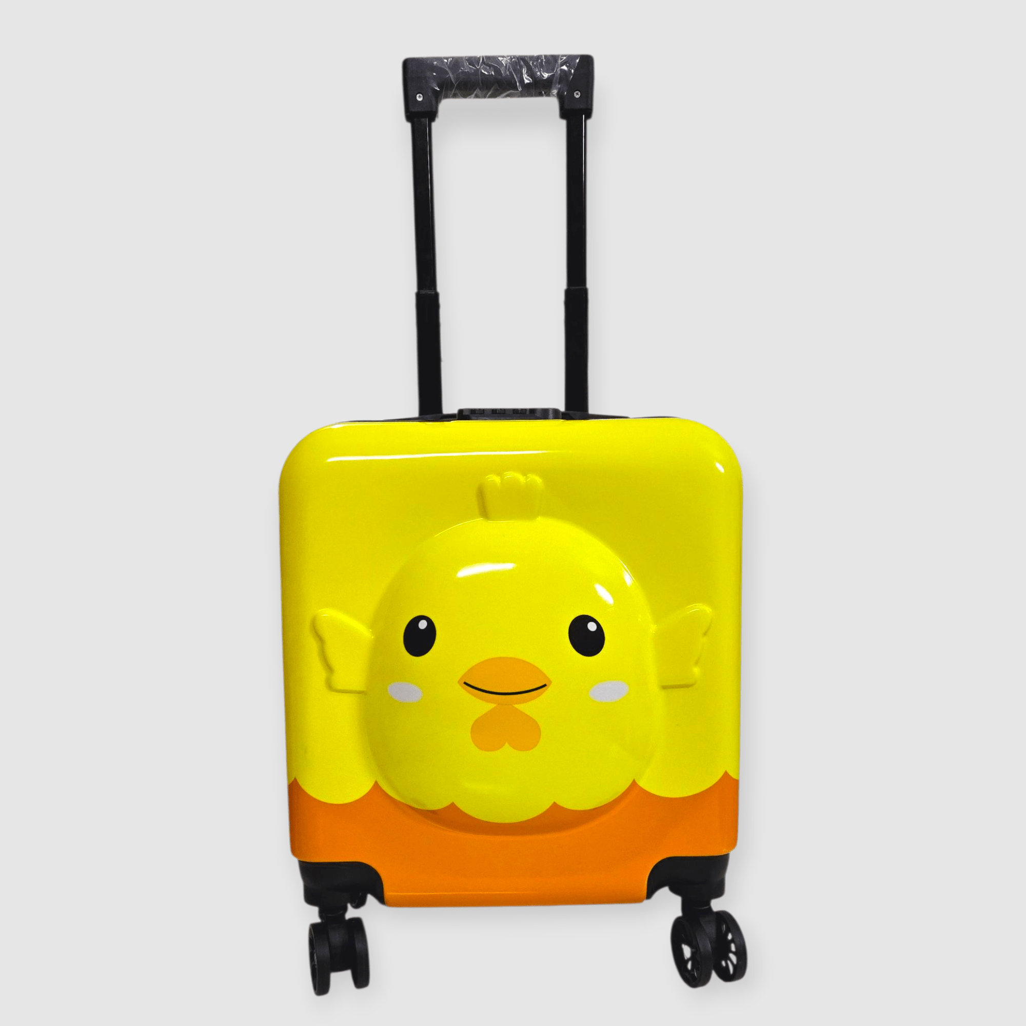 Chick Kids Square 3D Travel Suitcase Carry On Luggage Rolling 18'' Inch