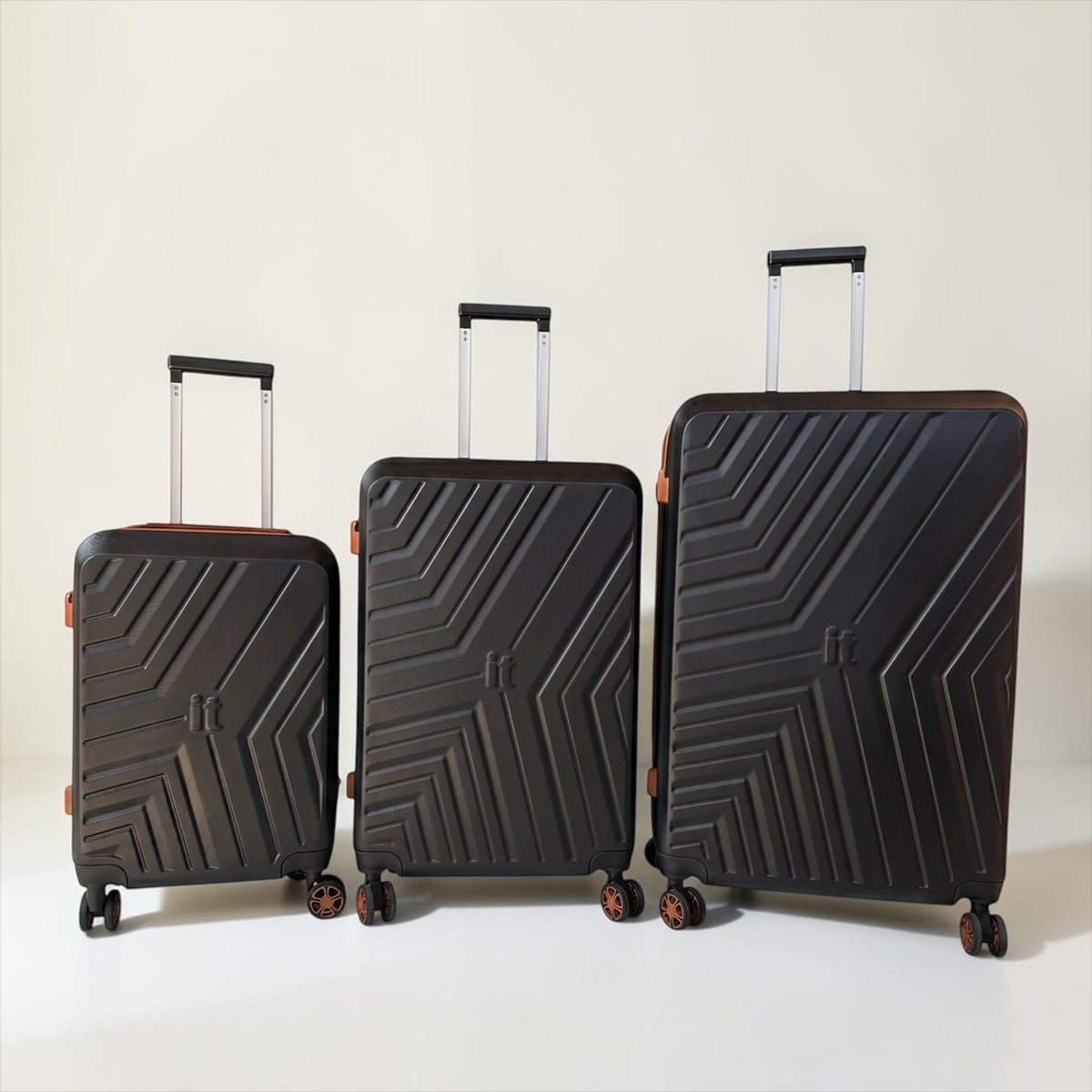 it Travel Suitcase Fibre Black