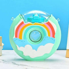 Rainbow Donut Teal - Water Bottle