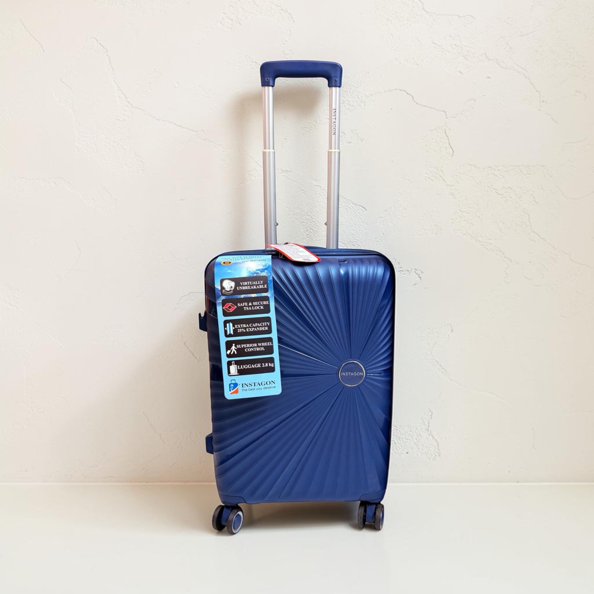 Instagon Travel Suitcase Blue