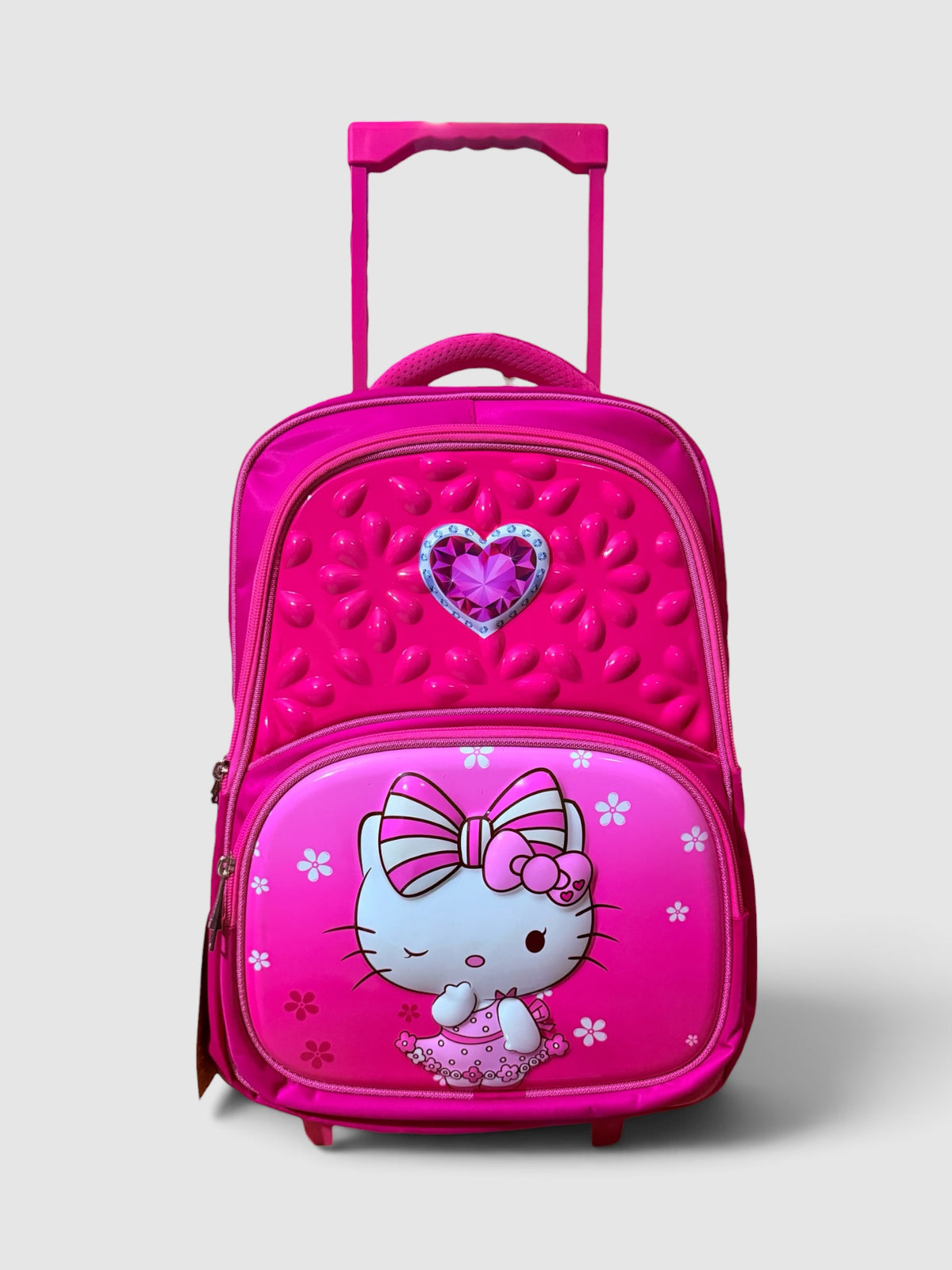 Hello Kitty Theme School Trolley Bag- For Grade 3 to 6 (18”Inch)