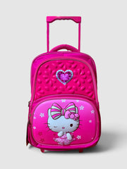 Hello Kitty Theme School Trolley Bag- For Grade 3 to 6 (18”Inch)